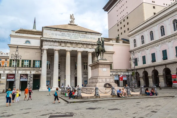 Estatua de Garibaldi en Génova, Italia — Foto de Stock