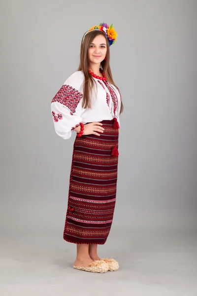 Woman wearing Ukrainian national dress — Stock Photo, Image