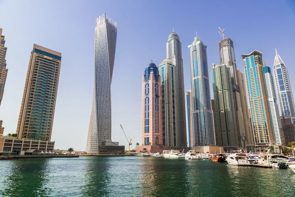 Dubai Marina paesaggio urbano, Emirati Arabi Uniti — Foto Stock