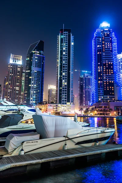 Část Dubai marina, Spojené arabské emiráty — Stock fotografie