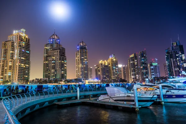 Dubai Yat Limanı cityscape, Birleşik Arap Emirlikleri — Stok fotoğraf