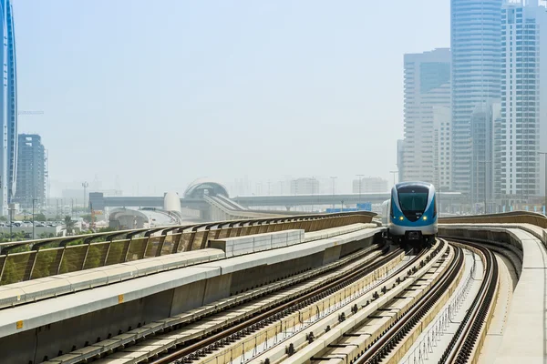 Dubai tren metro — Stok fotoğraf