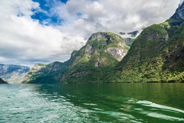 Sognefjord 认为挪威 — 图库照片