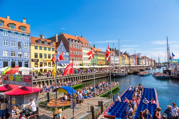 Copenhagen, Nyhavn tourist place — Stock Photo, Image