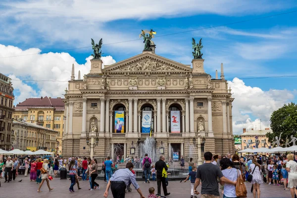 Opera and Ballet Theatre in Lviv — Stock Photo, Image