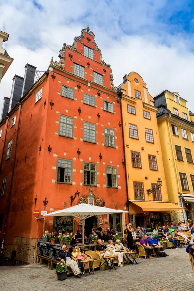 Stortorget hely Gamla Stan, Stockholm — Stock Fotó