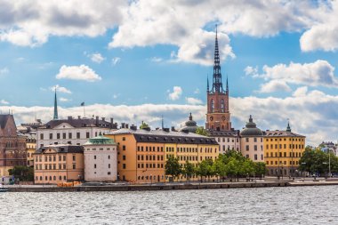 Stockholm 'de eski bir kasaba, İsveç