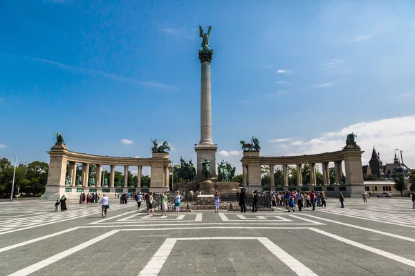 Plac Bohaterów w Budapeszcie, — Zdjęcie stockowe