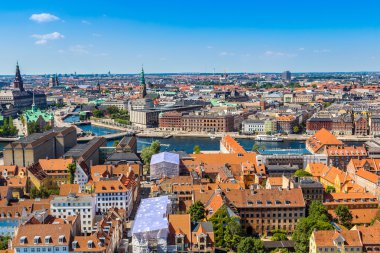 Copenhagen city panorama, Danimarka