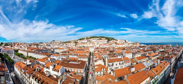 Panorama do horizonte de Lisboa — Fotografia de Stock