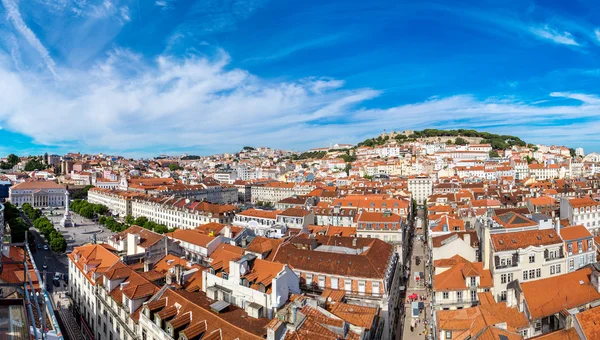 Lizbon manzarası panorama — Stok fotoğraf