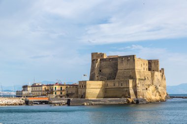 Castel dell'Ovo in Naples, Italy clipart