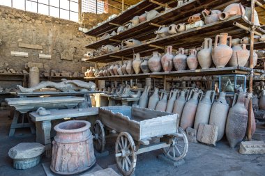 Pompei şehrinin eserler