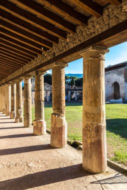 Pompeii şehri eski kalıntılar