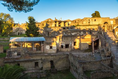 Pompeii şehri eski kalıntılar