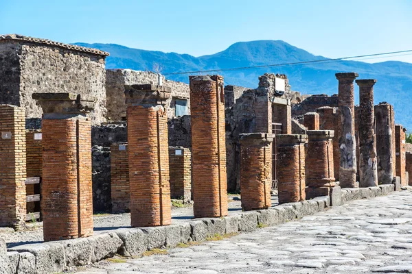 Staré ruiny města Pompeje — Stock fotografie