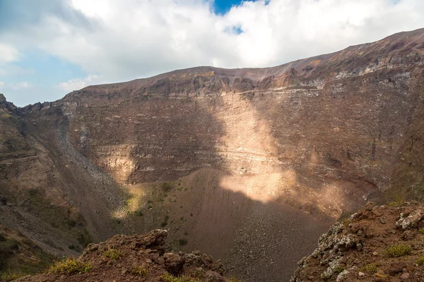 Vesuvius vulkaan krater — Stockfoto