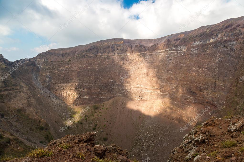 Vesuvius volcano crater