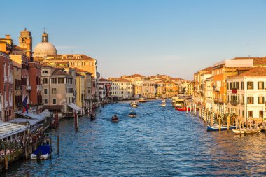 Venedik, İtalya 'daki Kanal Grande