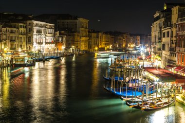 Venedik, İtalya 'daki Kanal Grande