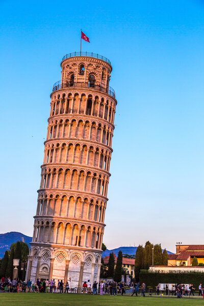 Leaning tower in Pisa