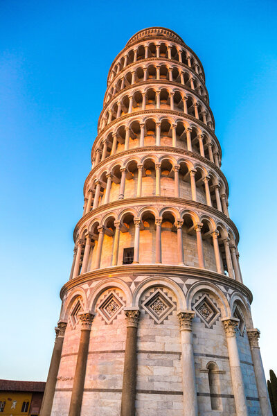 Leaning tower in Pisa