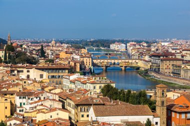 Ponte Vecchio ve Floransa panorama
