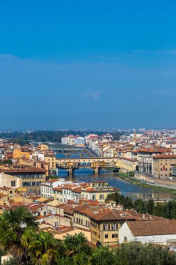Ponte Vecchio ve Floransa panorama