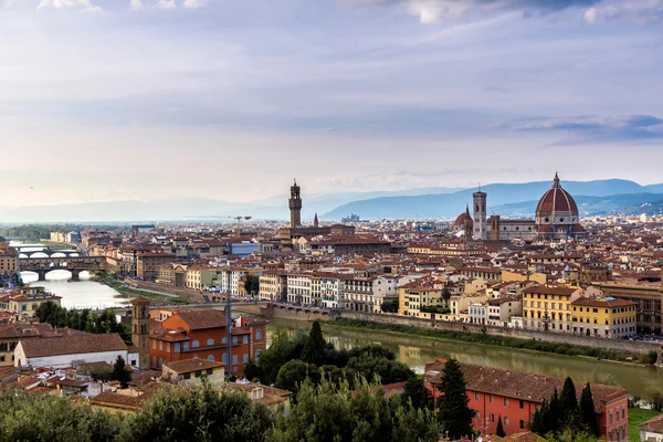 Panoramisch zonsondergang Florence — Stockfoto