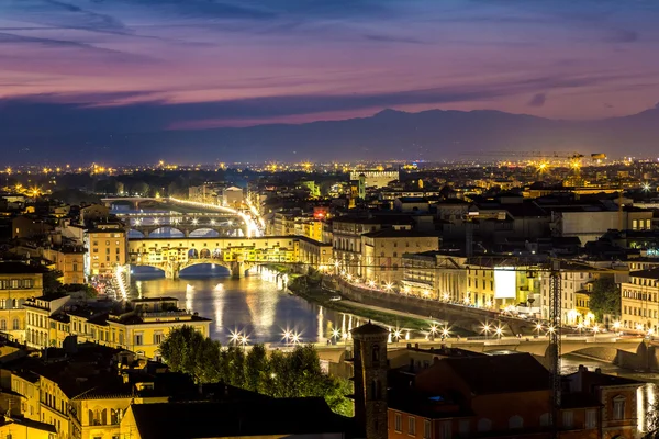 Ponte Vecchio ve Florencii — Stock fotografie