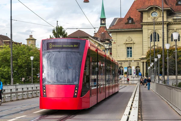 Modern tram in Bern — Stock Photo, Image