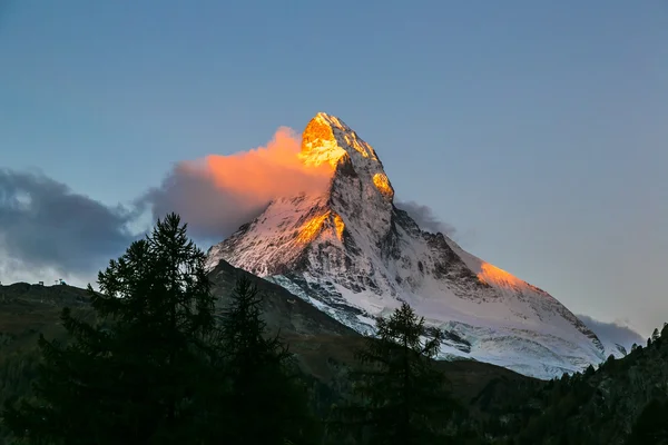 Matterhorn in den Schweizer Alpen — Stockfoto