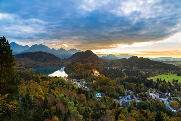 Alpes y lagos al atardecer en Alemania —  Fotos de Stock