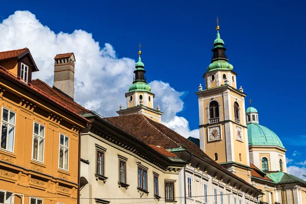 Ljubljana Nicholas Church — Stock Photo, Image