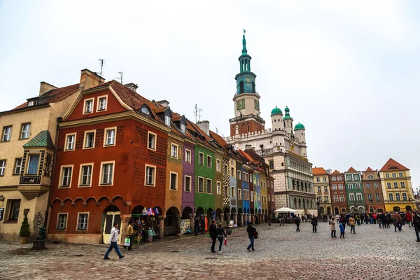 Plaza del Mercado Viejo en Poznan — Foto de Stock