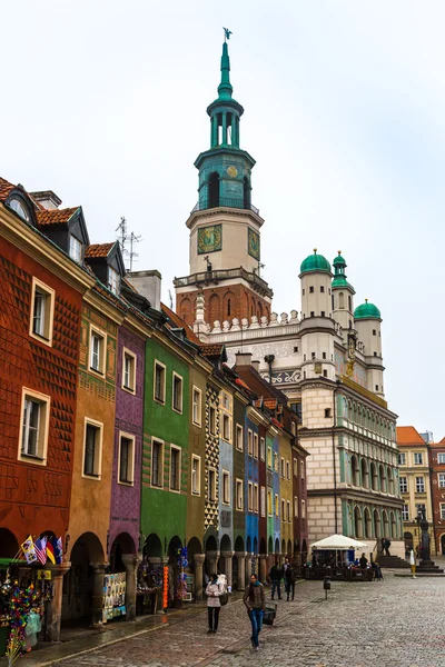 Old market square in Poznan — Stock Photo, Image