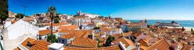 Panorama of Lisbon and Dome clipart