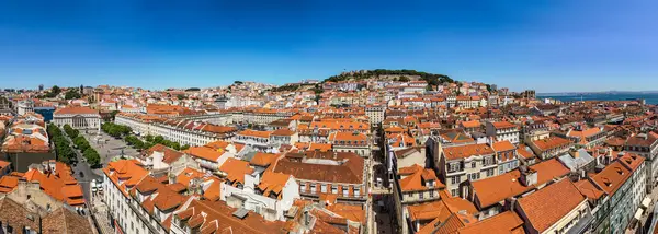 Panoramisch uitzicht over Lissabon Skyline — Stockfoto