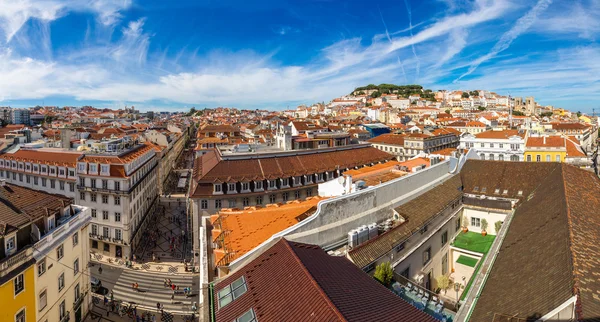 Vista panorâmica do horizonte de Lisboa — Fotografia de Stock