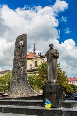 Taras Şevçenko anıt Lviv, Ukrayna