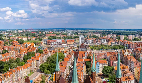 Gdansk, luchtfoto, Polen — Stockfoto