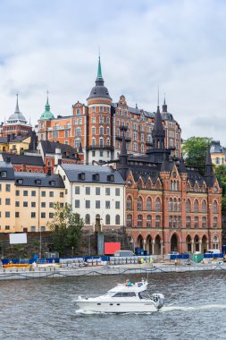 Stockholm 'deki eski bir kasaba.
