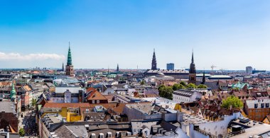 Kopenhag Danimarka Panorama görünüm