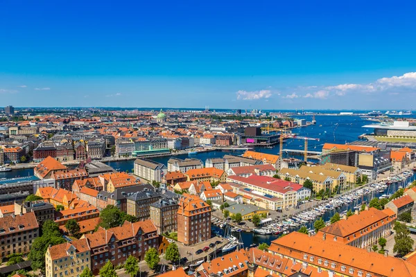 Veduta aerea della città di Copenaghen — Foto Stock