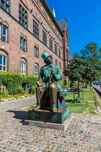 Estatua de Hans Christian Andersen en Copenhague — Foto de Stock