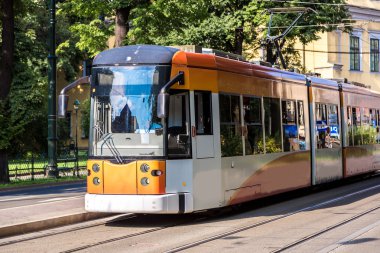 Krakow eski Caddesi'ndeki tramvay