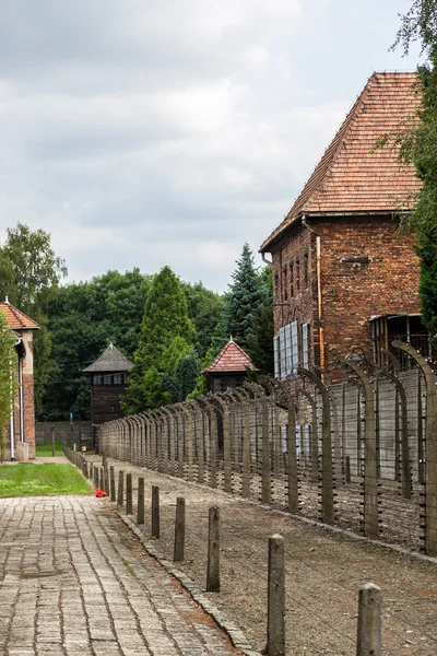 Campo de concentración alemán Auschwitz — Foto de Stock