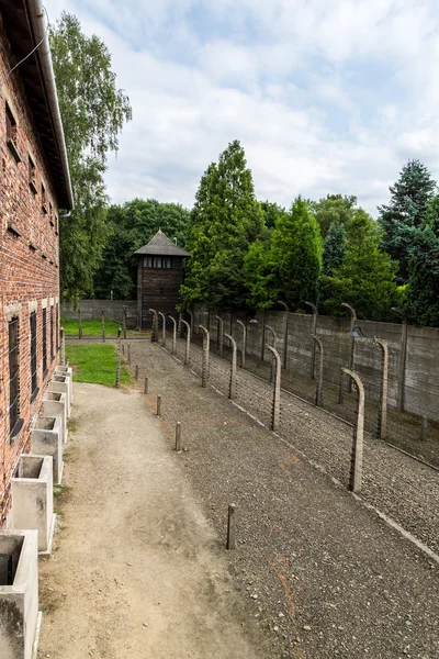 Německý koncentrační tábor Osvětim — Stock fotografie