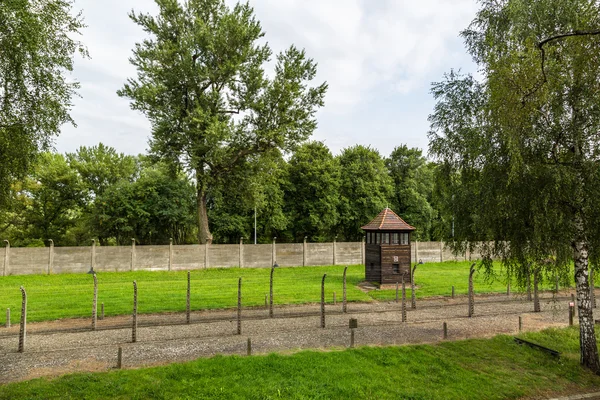 Campo di concentramento tedesco Auschwitz — Foto Stock