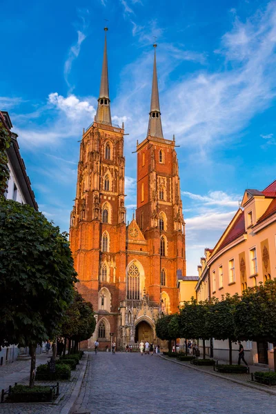Kathedrale St. Johannes in Breslau — Stockfoto
